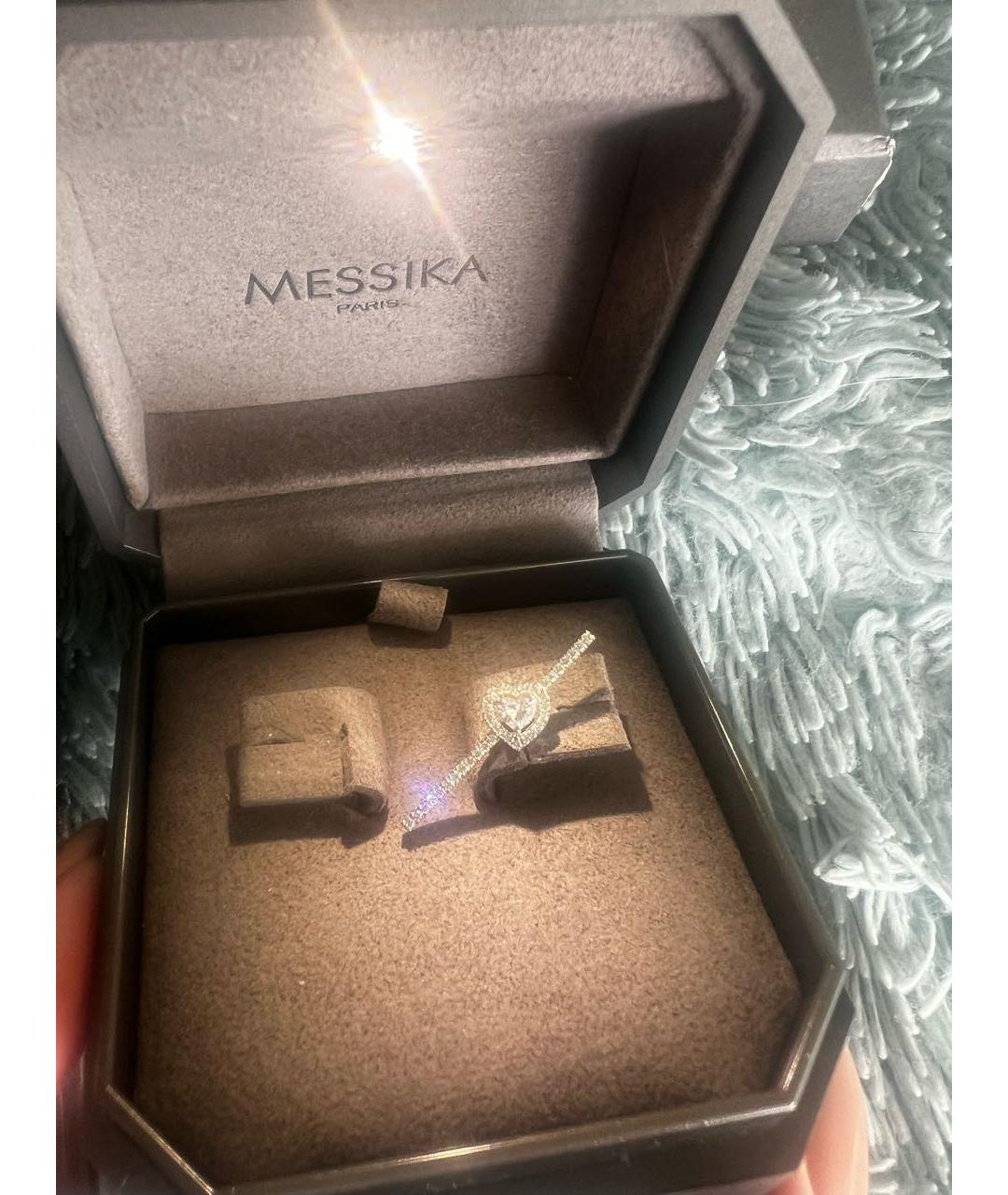 MESSIKA Серебряные серьги из белого золота, фото 6