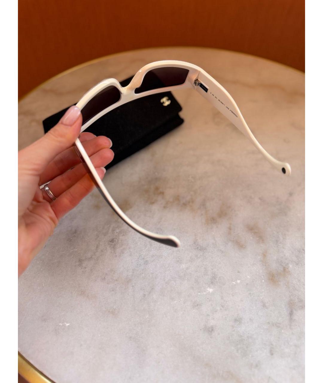 CHANEL Черные пластиковые солнцезащитные очки, фото 5