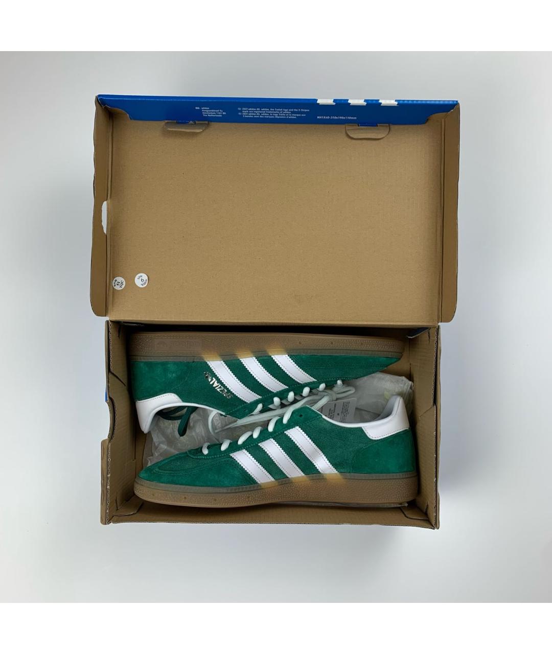 ADIDAS Зеленые замшевые низкие кроссовки / кеды, фото 6