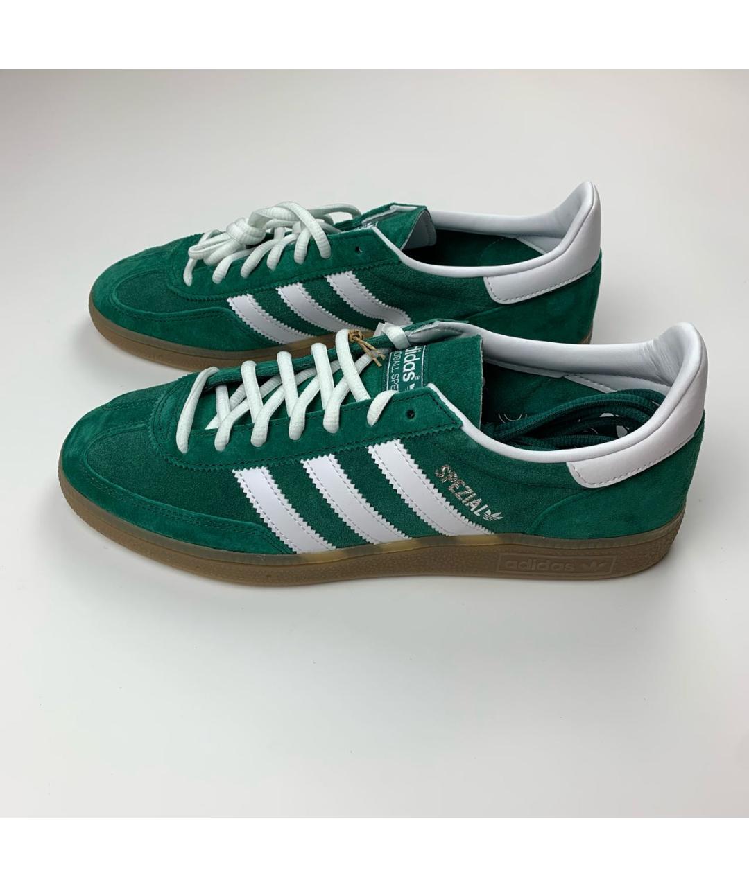 ADIDAS Зеленые замшевые низкие кроссовки / кеды, фото 2