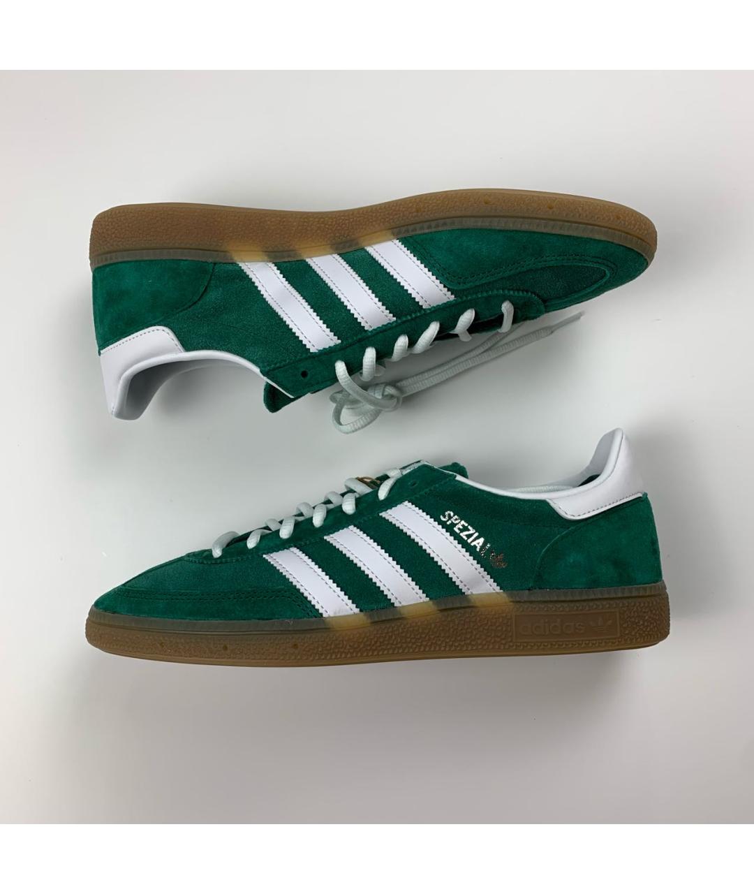 ADIDAS Зеленые замшевые низкие кроссовки / кеды, фото 9