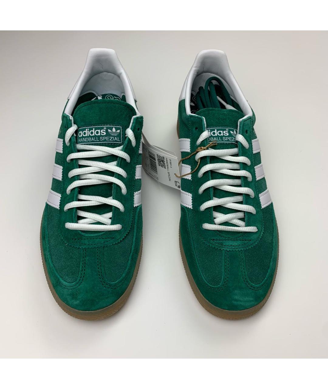 ADIDAS Зеленые замшевые низкие кроссовки / кеды, фото 3