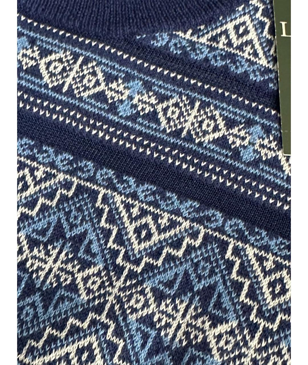 RALPH LAUREN Синий льняной джемпер / свитер, фото 8