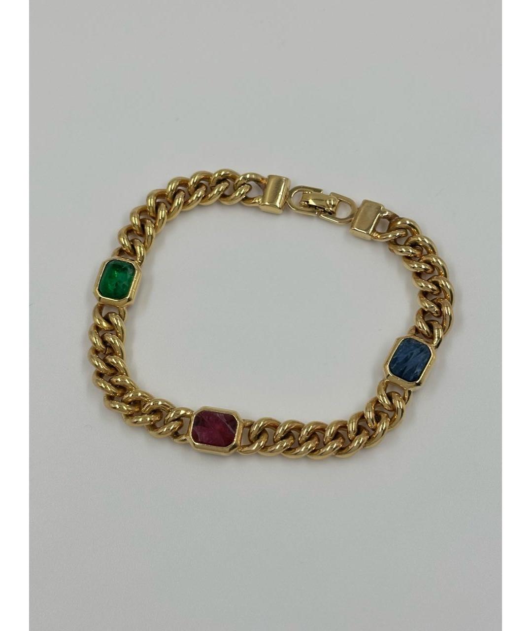 CHRISTIAN DIOR Золотой позолоченный браслет, фото 9