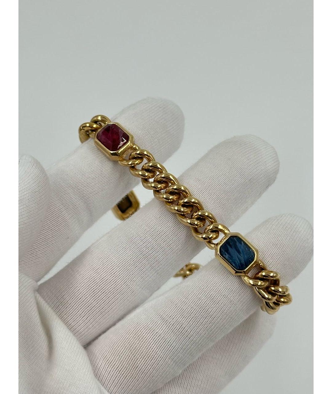 CHRISTIAN DIOR Золотой позолоченный браслет, фото 5