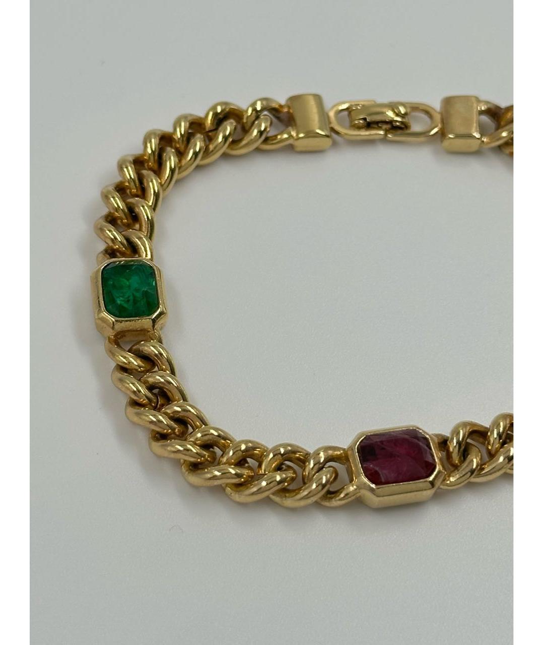 CHRISTIAN DIOR Золотой позолоченный браслет, фото 3