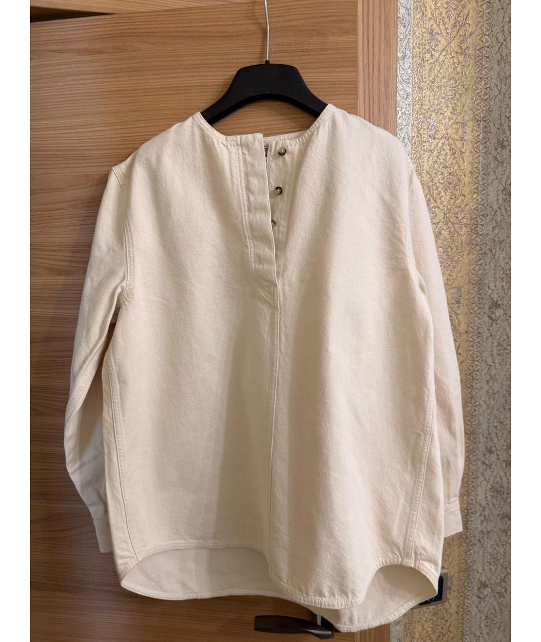 TOTEME Бежевая хлопковая рубашка, фото 2