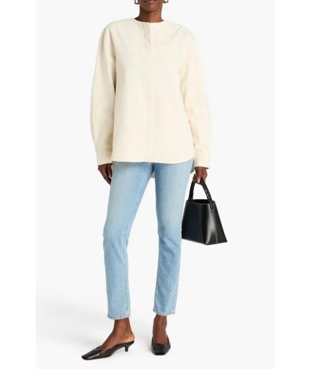 TOTEME Бежевая хлопковая рубашка, фото 7