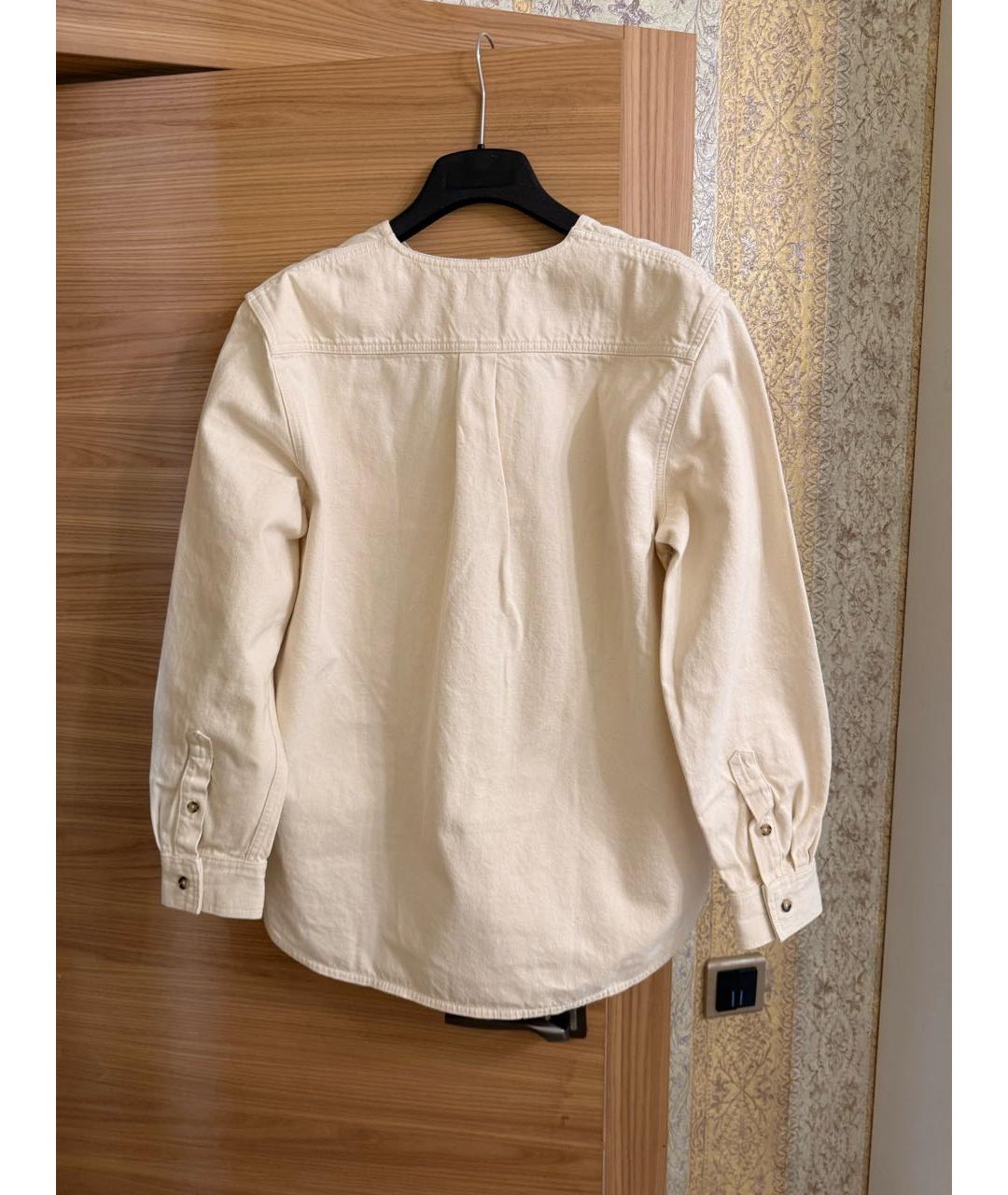 TOTEME Бежевая хлопковая рубашка, фото 3