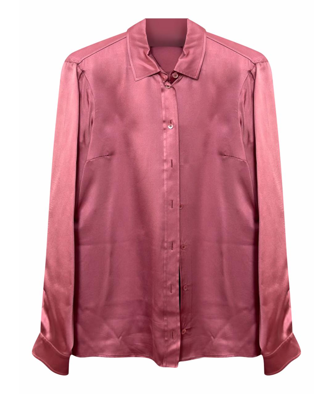 GUCCI Коралловая шелковая блузы, фото 1