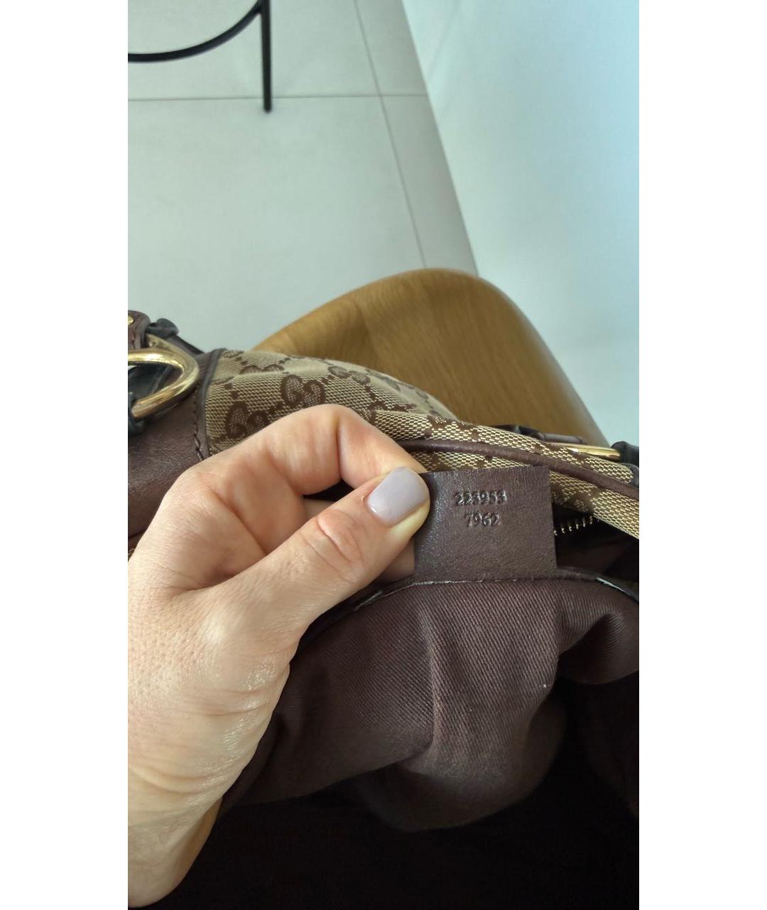 GUCCI Бежевая сумка с короткими ручками, фото 8
