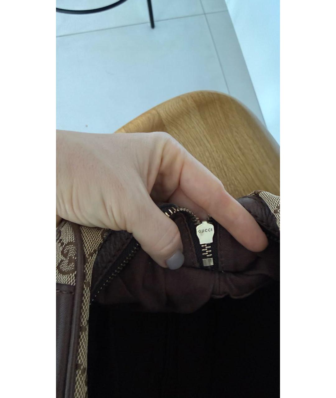 GUCCI Бежевая сумка с короткими ручками, фото 7