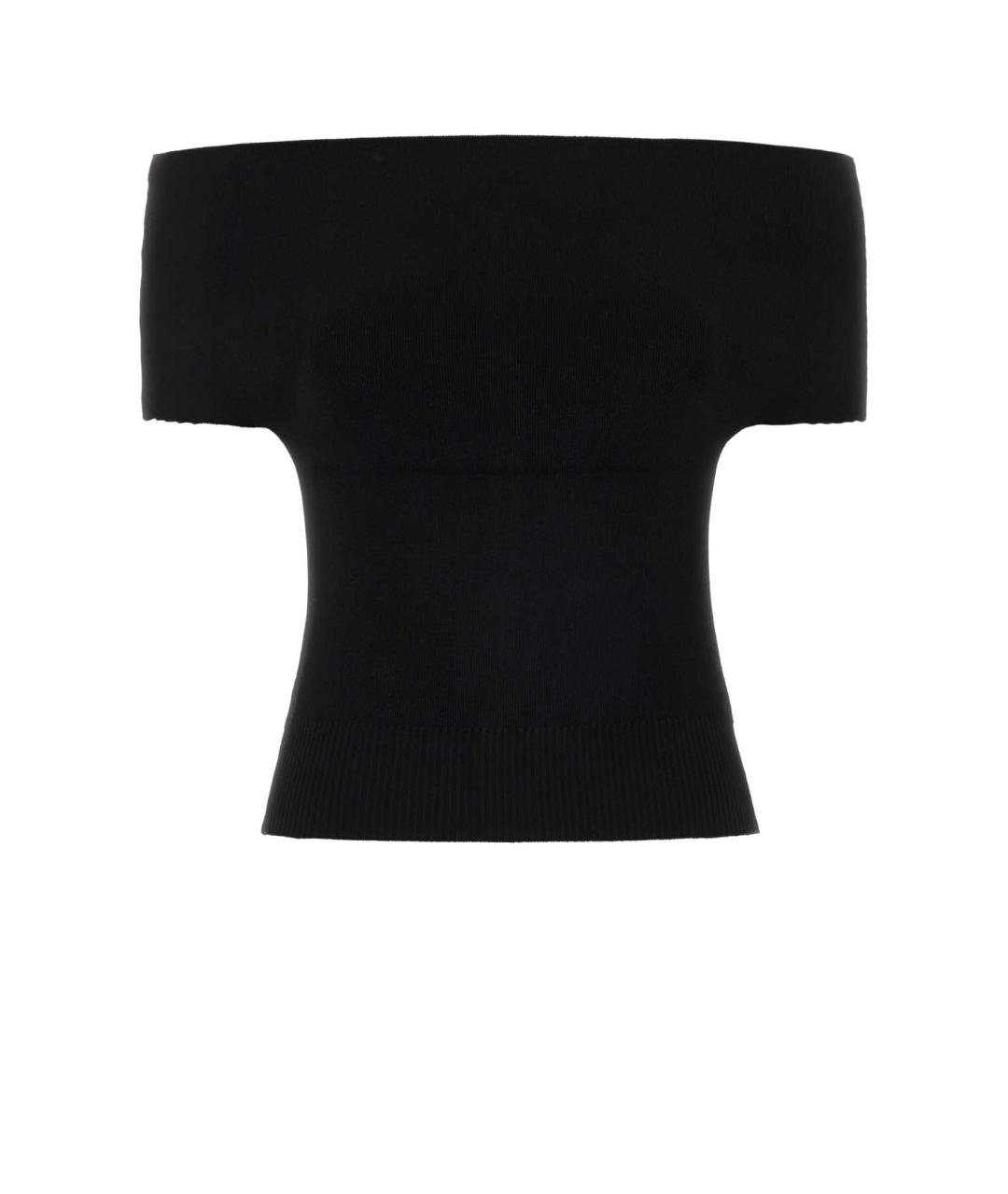 MAGDA BUTRYM Черная вискозная футболка, фото 1