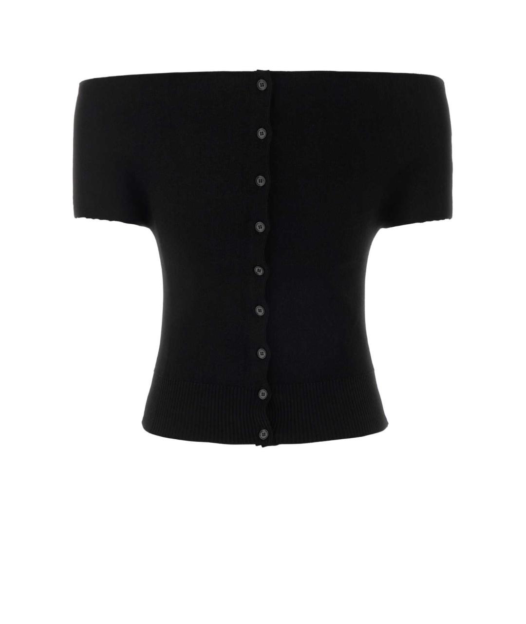 MAGDA BUTRYM Черная вискозная футболка, фото 2