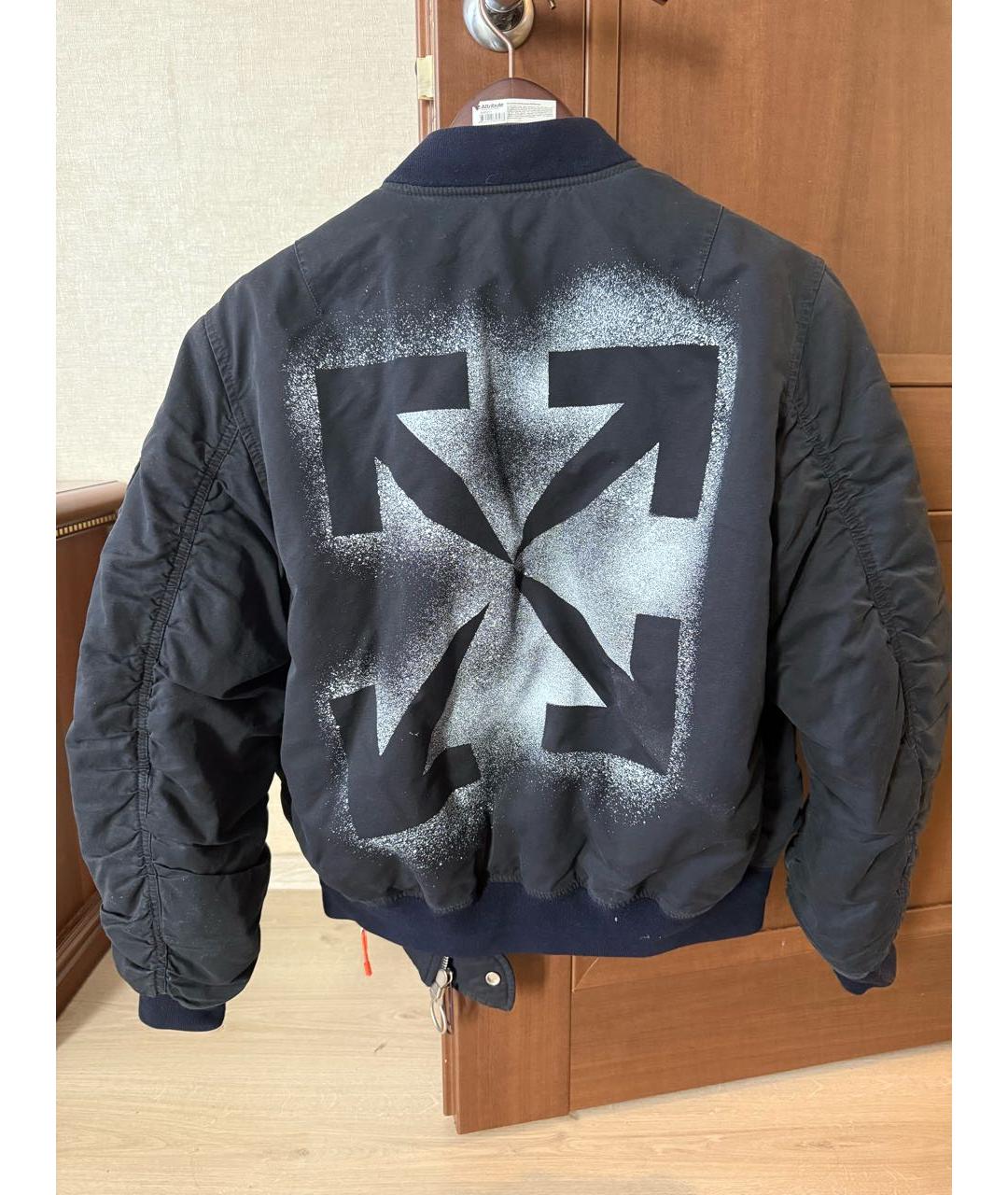 OFF-WHITE Черная хлопковая куртка, фото 2