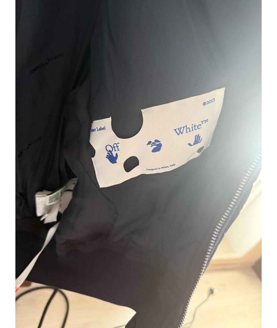 OFF-WHITE Черная хлопковая куртка, фото 5
