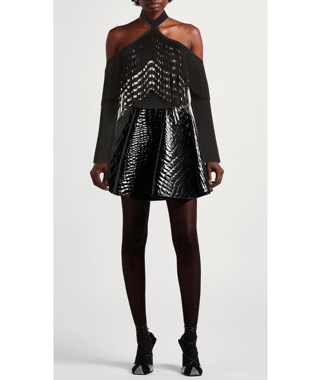 DAVID KOMA Черная полиэстеровая блузы, фото 2