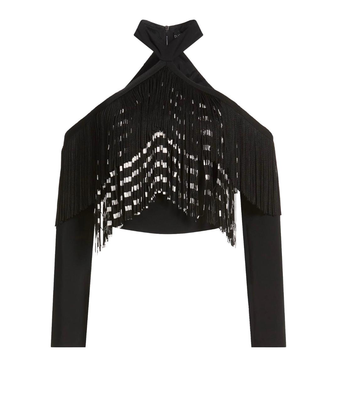 DAVID KOMA Черная полиэстеровая блузы, фото 1