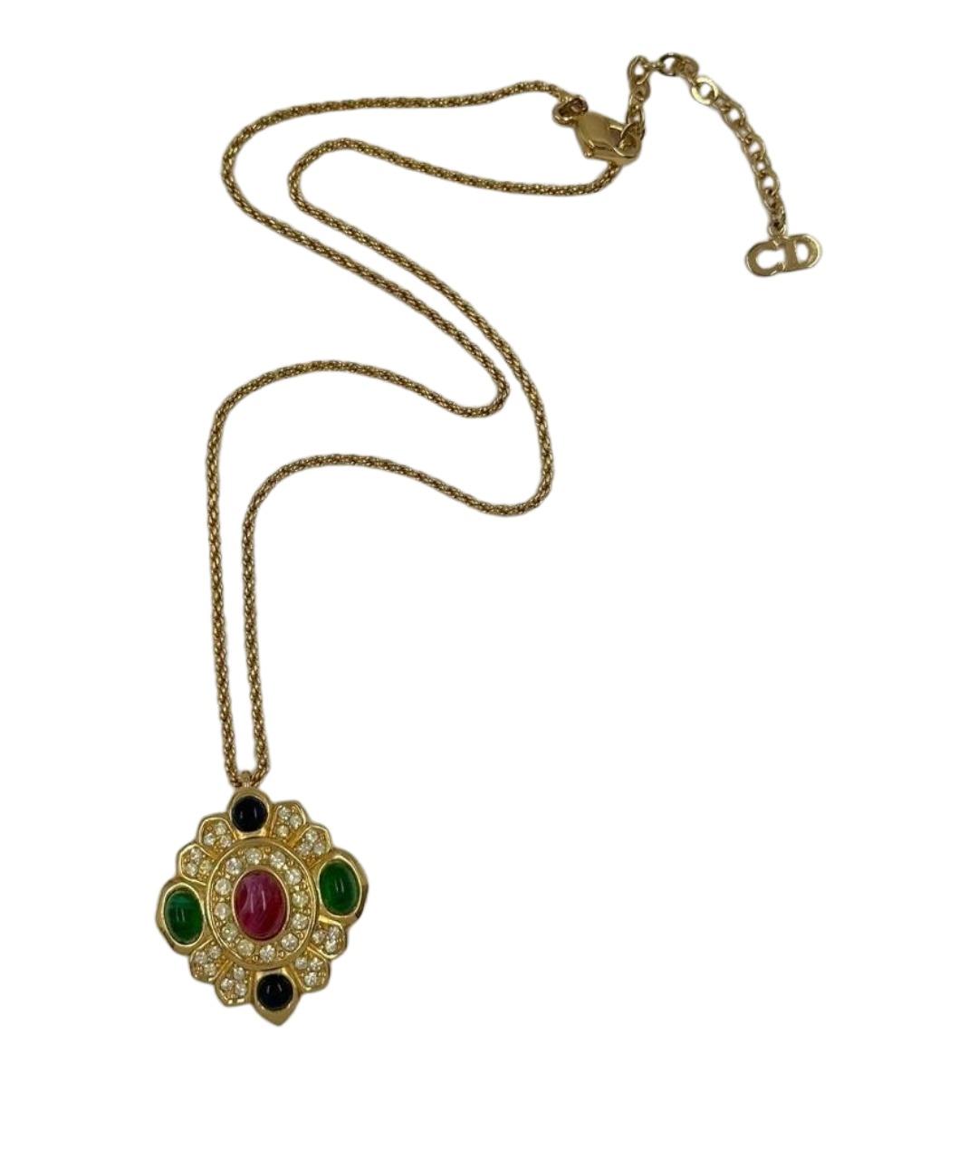 CHRISTIAN DIOR Мульти позолоченный кулон, фото 1