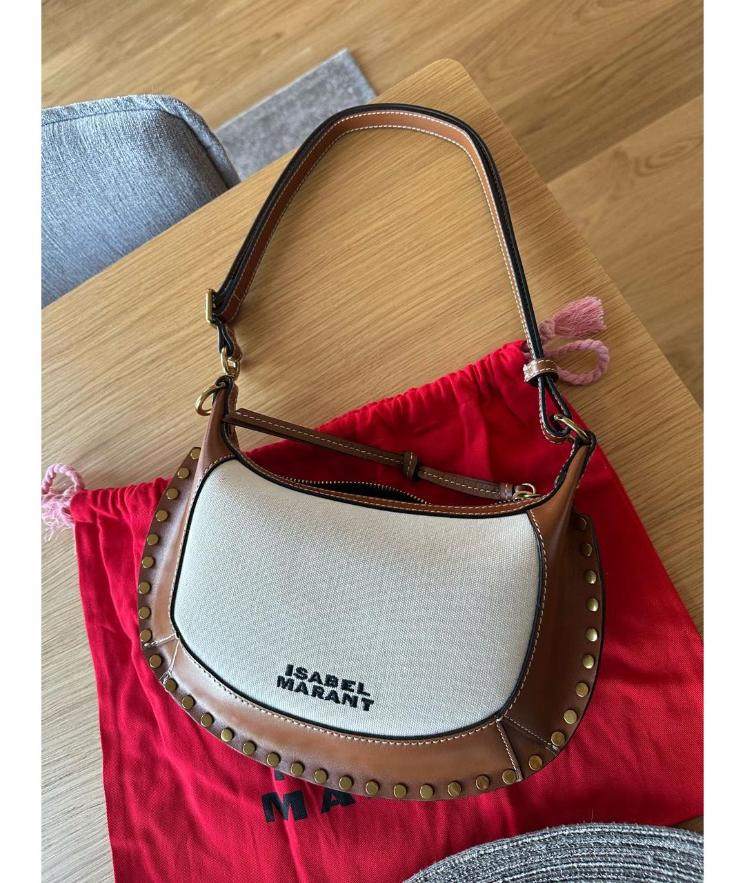 ISABEL MARANT Бежевая сумка через плечо, фото 9