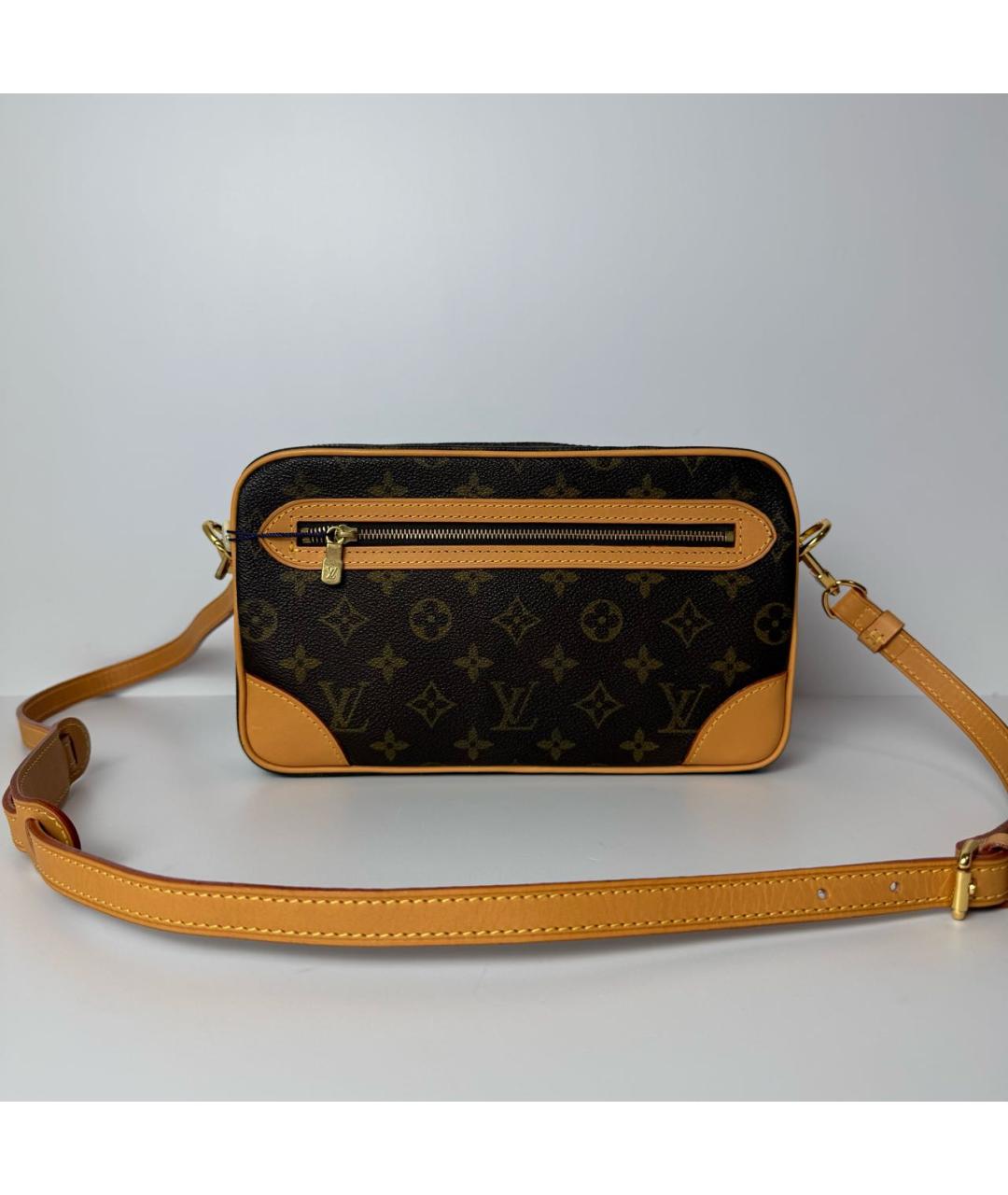 LOUIS VUITTON Коричневая сумка через плечо, фото 6