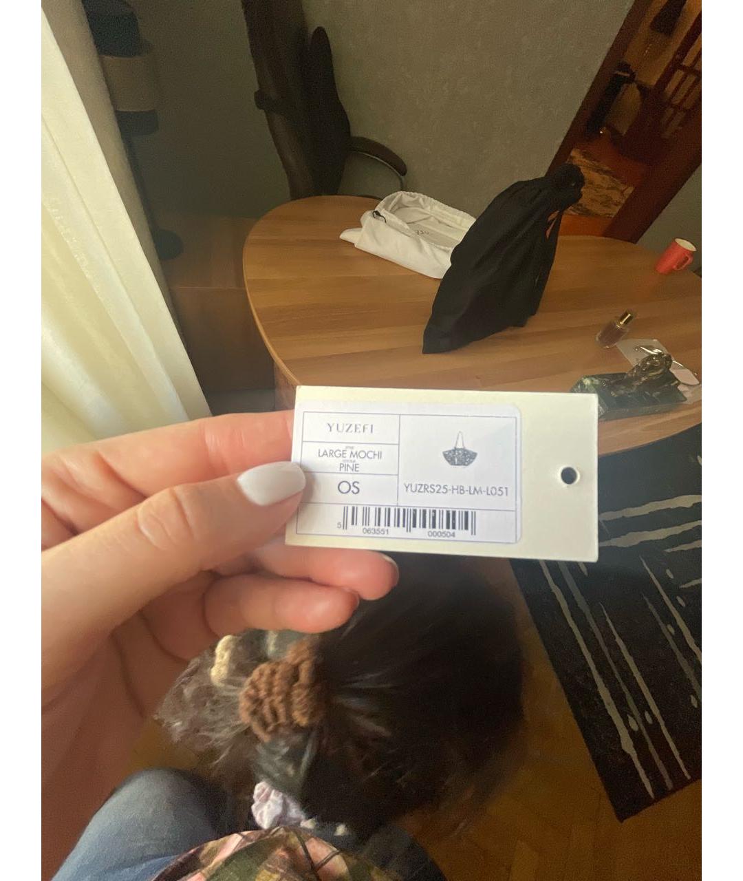 YUZEFI Зеленая кожаная сумка тоут, фото 5