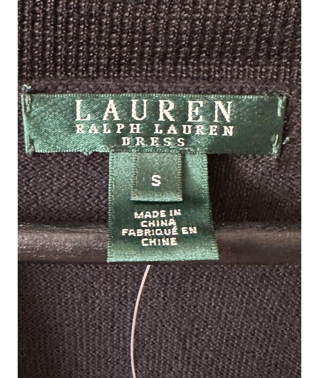 RALPH LAUREN Черный хлопковый кардиган, фото 3