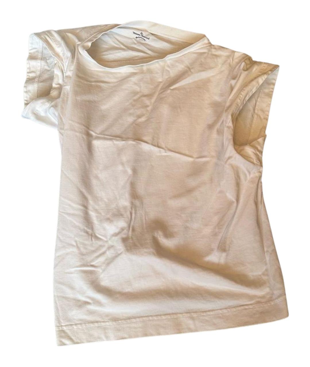 VIVIENNE WESTWOOD Белая хлопковая футболка, фото 1