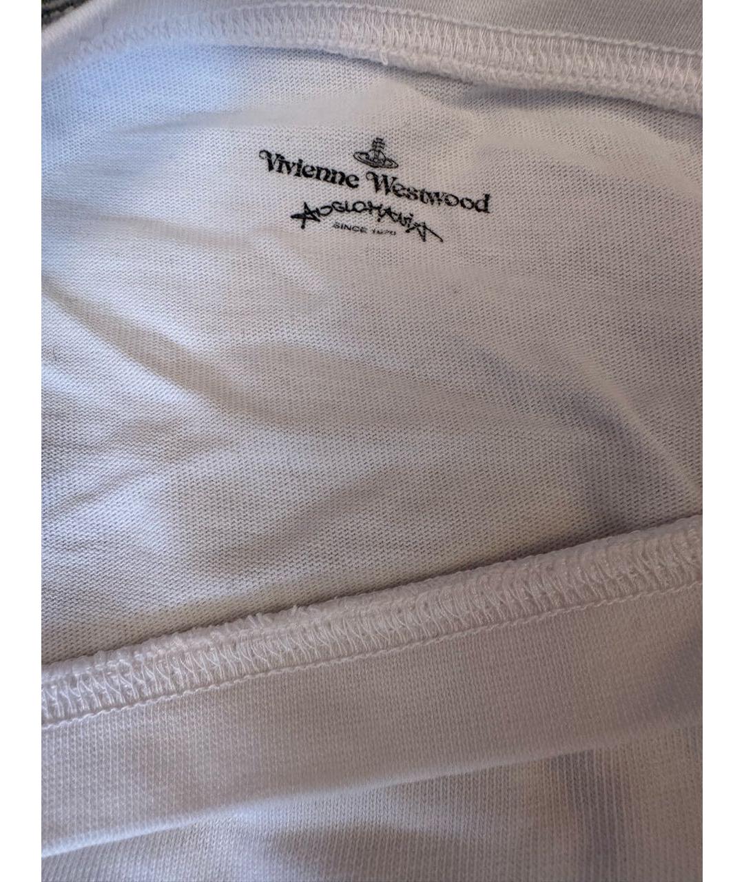 VIVIENNE WESTWOOD Белая хлопковая футболка, фото 3