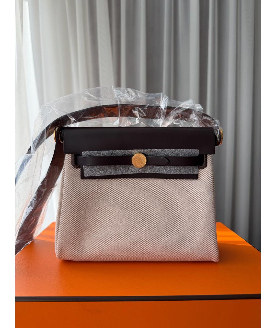 HERMES Тканевая сумка через плечо, фото 6