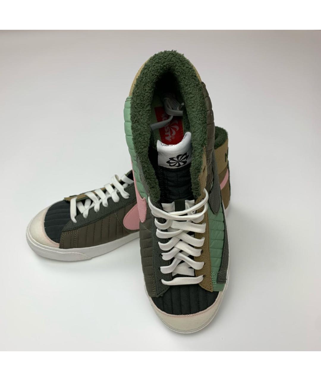 NIKE Мульти текстильные высокие кроссовки / кеды, фото 8