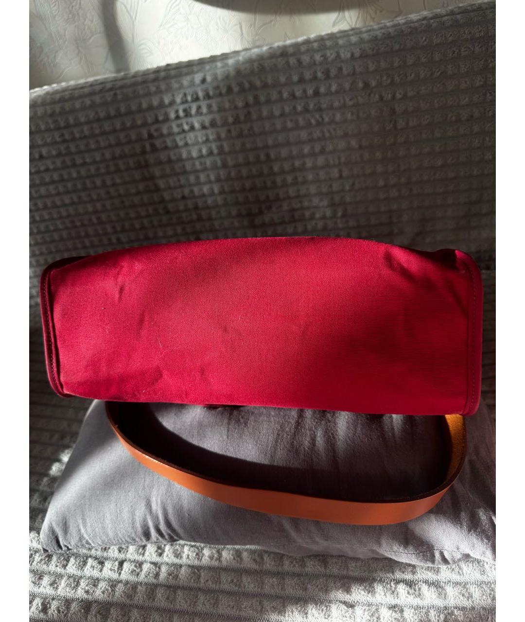 HERMES Розовая тканевая сумка через плечо, фото 7