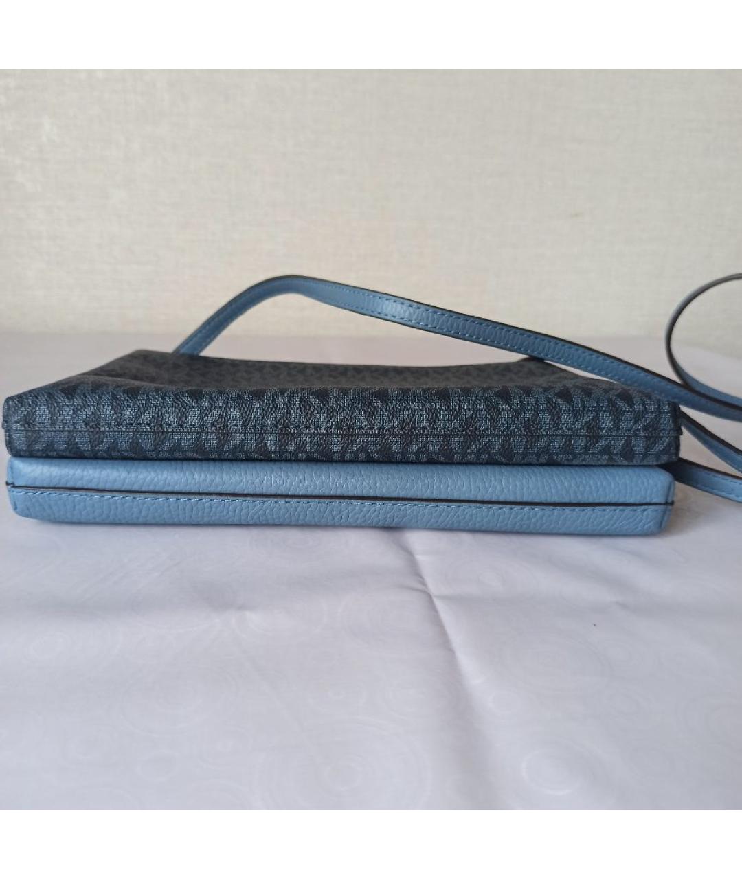 MICHAEL KORS Синяя кожаная сумка через плечо, фото 5