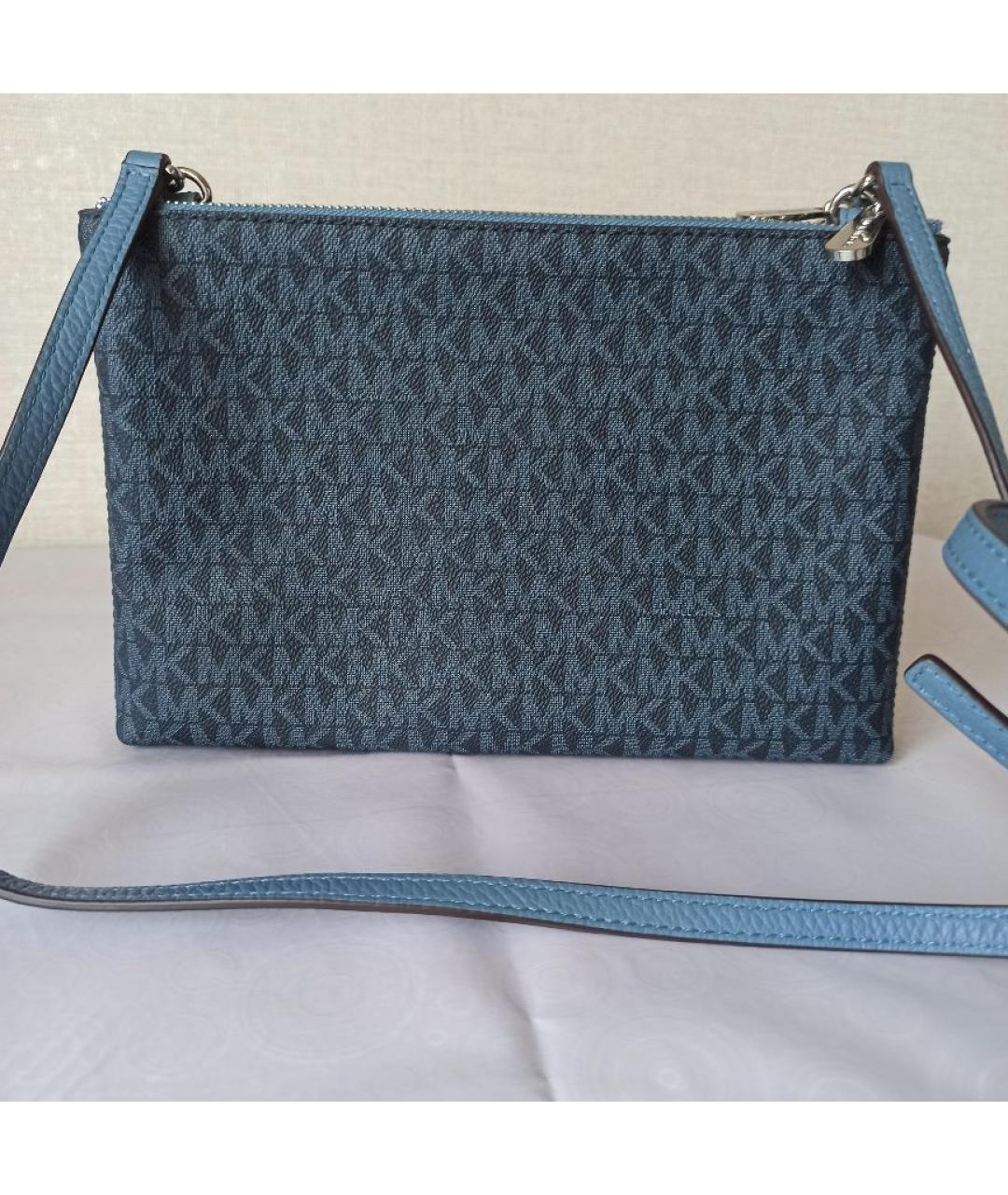 MICHAEL KORS Синяя кожаная сумка через плечо, фото 3