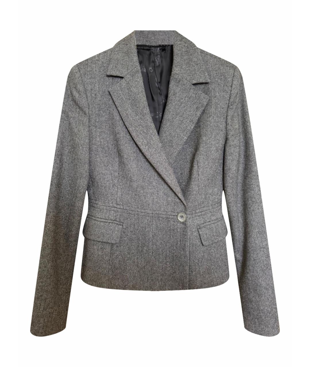 LIU JO Серый шерстяной жакет/пиджак, фото 1