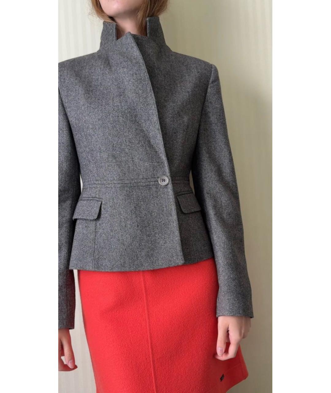 LIU JO Серый шерстяной жакет/пиджак, фото 6