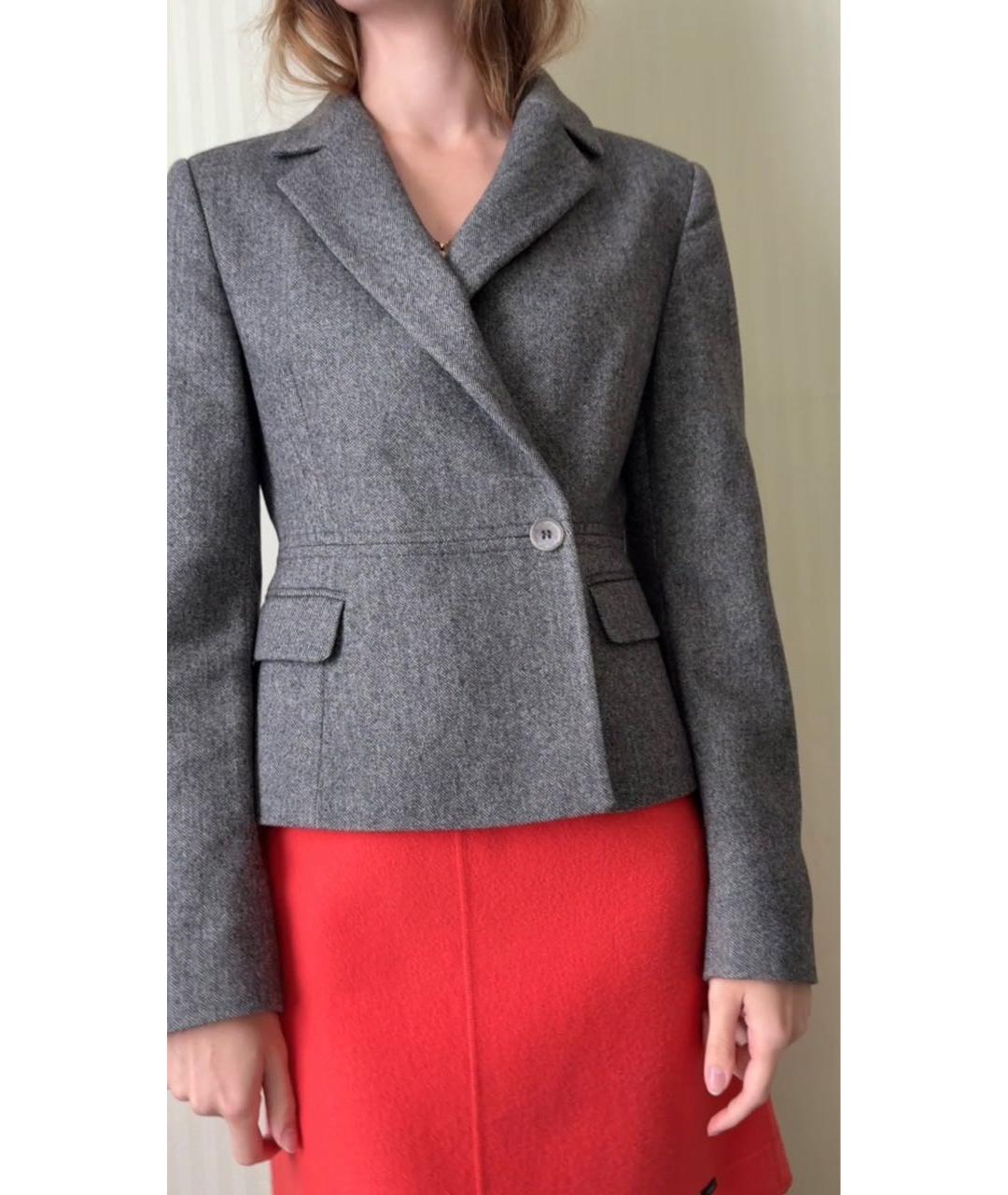 LIU JO Серый шерстяной жакет/пиджак, фото 5