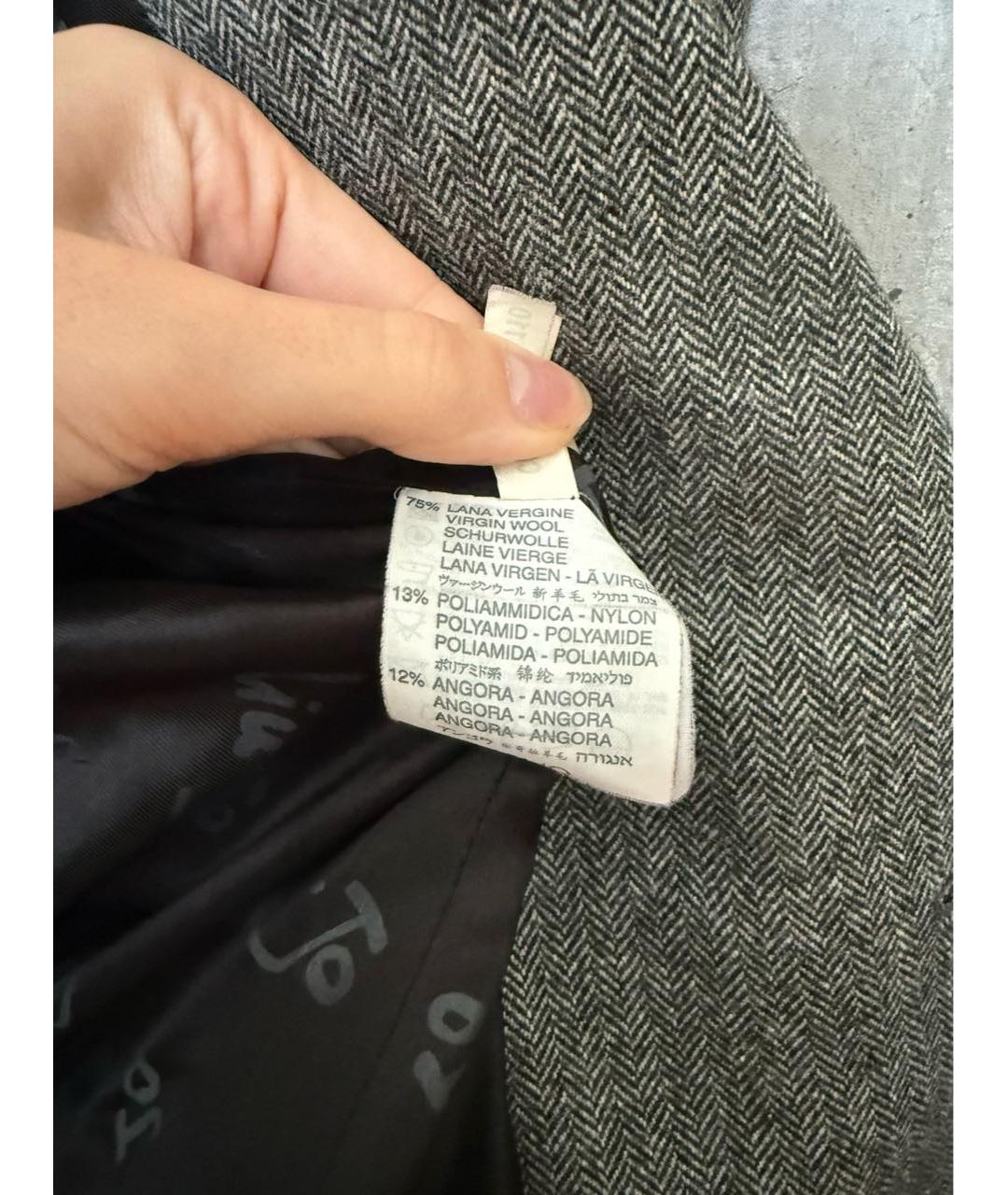 LIU JO Серый шерстяной жакет/пиджак, фото 3