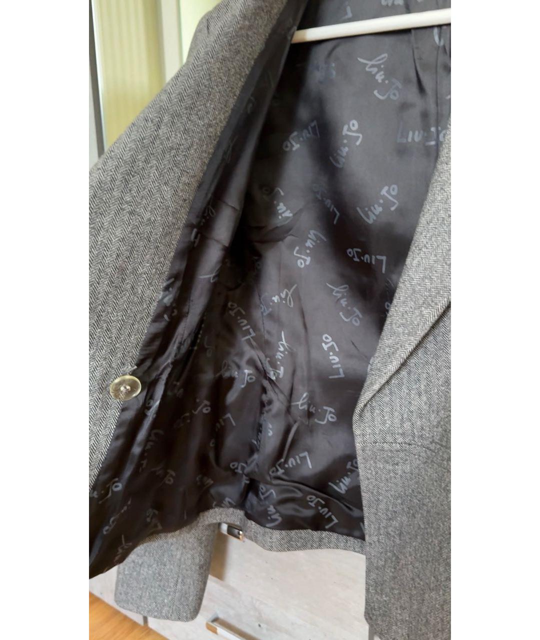 LIU JO Серый шерстяной жакет/пиджак, фото 2