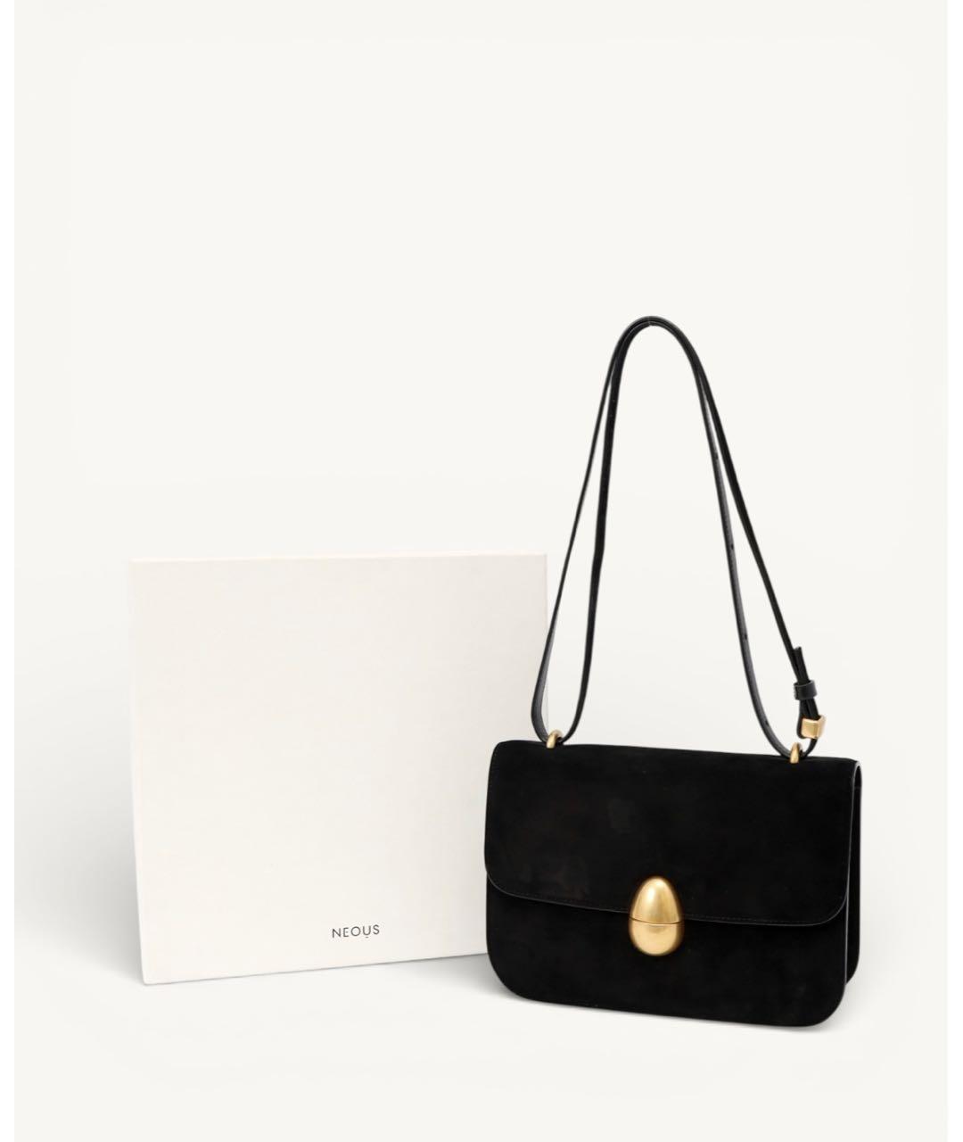 NEOUS Черная замшевая сумка через плечо, фото 3