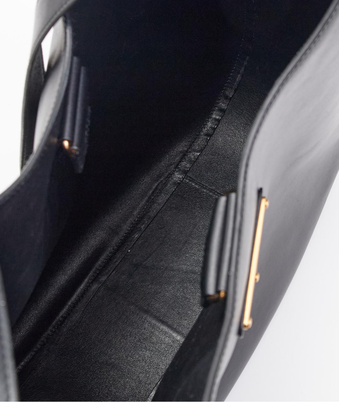 PRADA Черная кожаная сумка тоут, фото 4