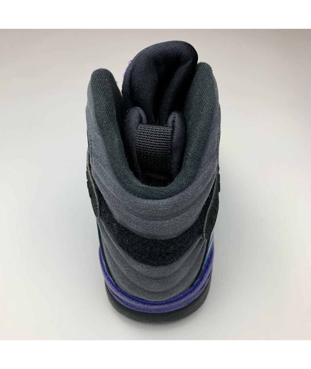 JORDAN Черные нубуковые высокие кроссовки / кеды, фото 4