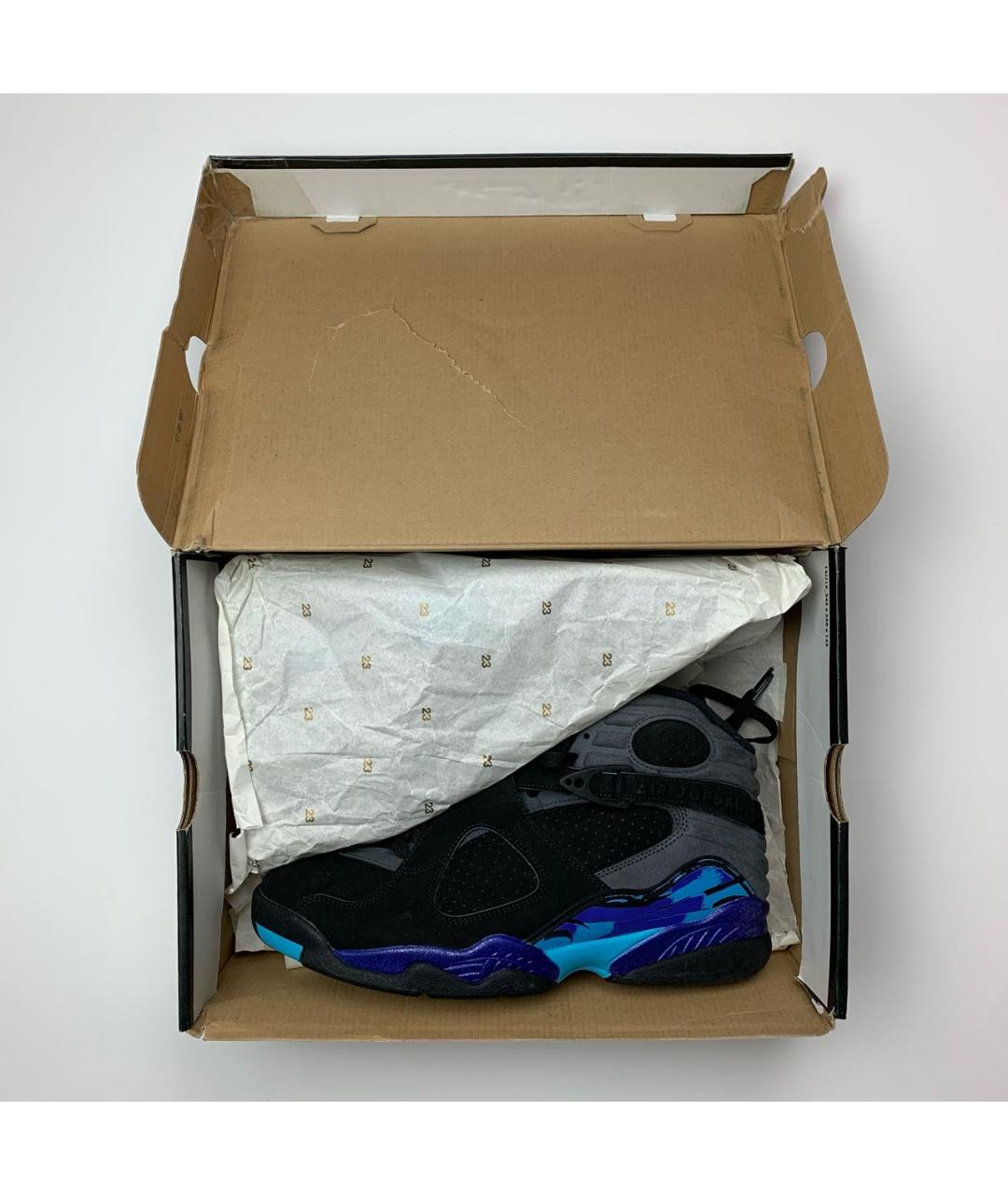 JORDAN Черные нубуковые высокие кроссовки / кеды, фото 6