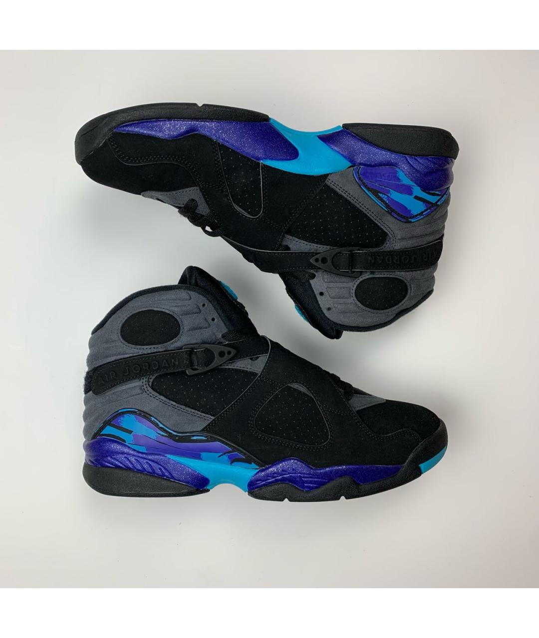 JORDAN Черные нубуковые высокие кроссовки / кеды, фото 9