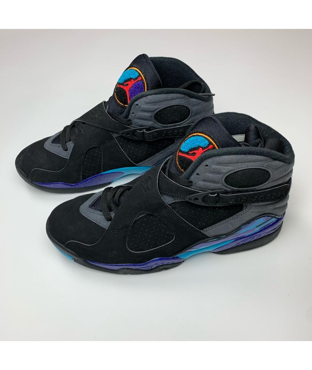 JORDAN Черные нубуковые высокие кроссовки / кеды, фото 2