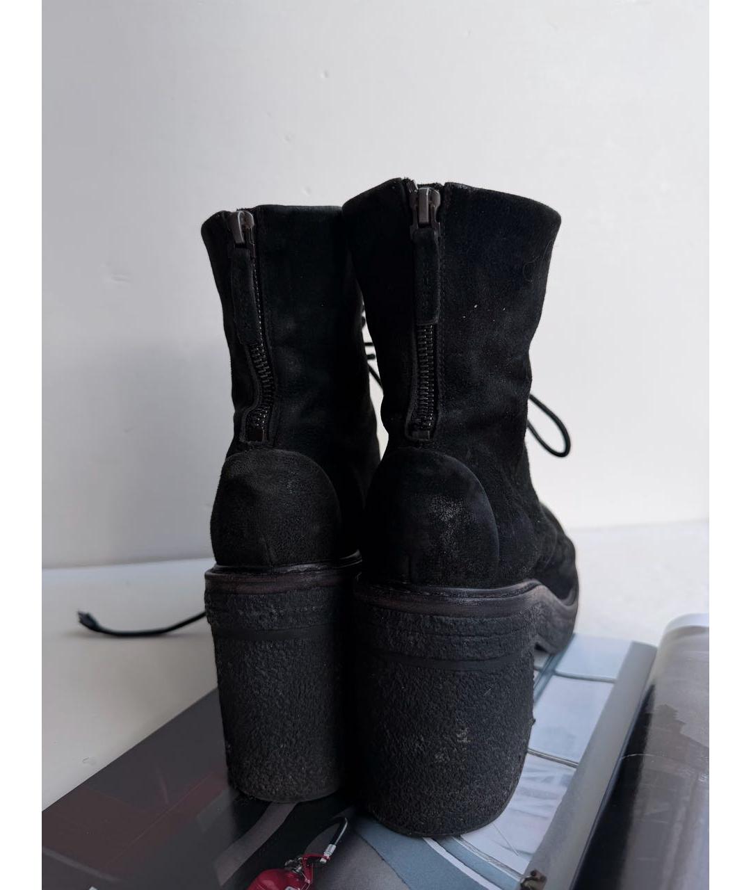 MARSELL Черные замшевые ботинки, фото 6
