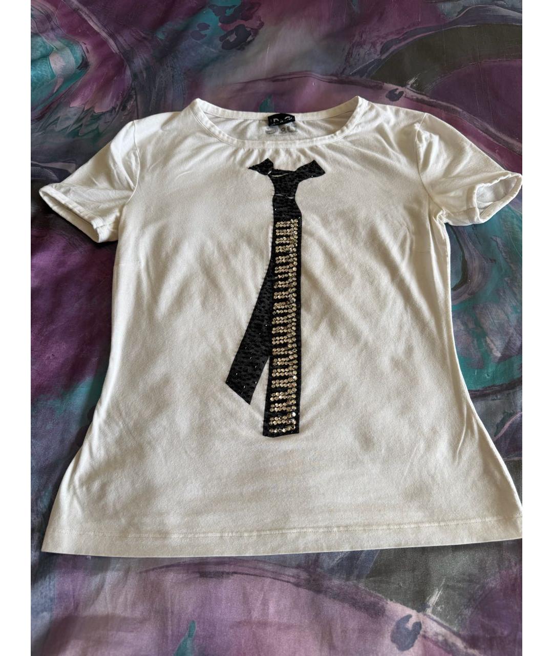 DOLCE&GABBANA Белая хлопковая футболка, фото 9