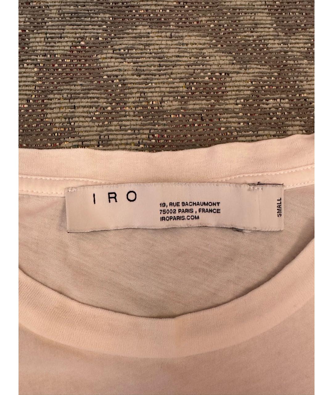 IRO Белая хлопковая футболка, фото 3