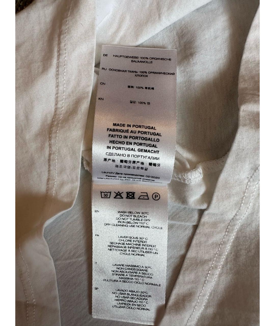 IRO Белая хлопковая футболка, фото 6