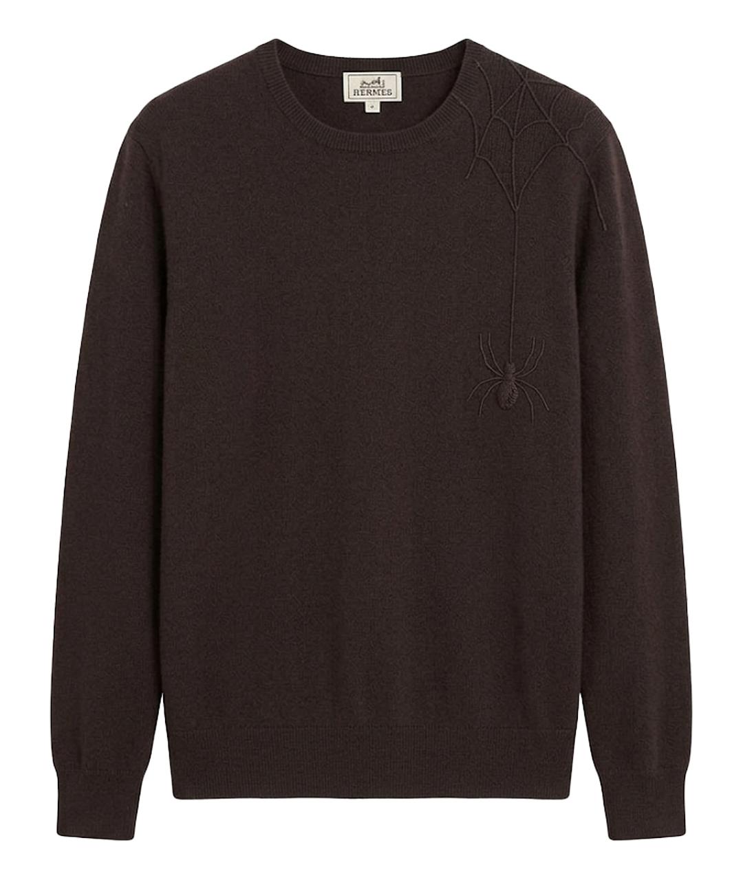 HERMES Темно-синий кашемировый джемпер / свитер, фото 1